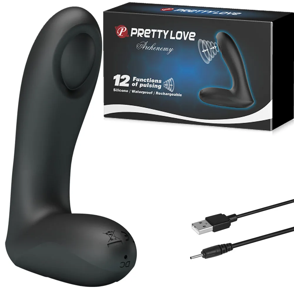 Pretty Love Archenemy Anal Prostate Massager Tapping Vibrator Silicone