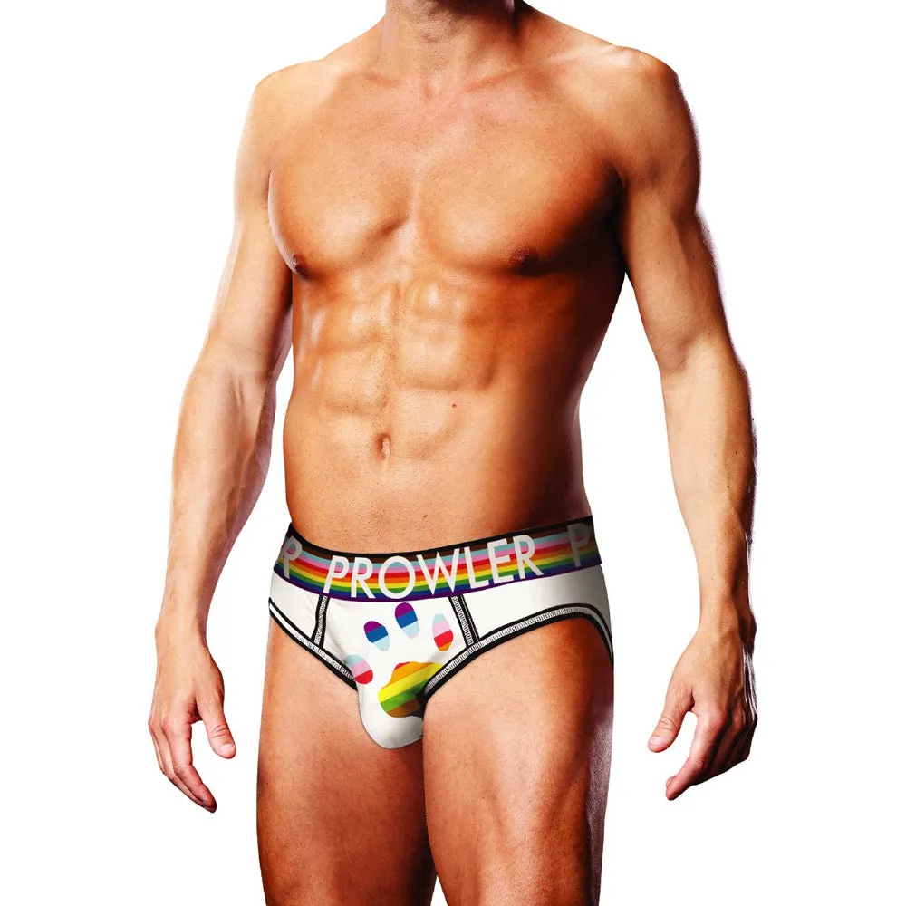 Prowler Oversized Paw Open Brief White XL