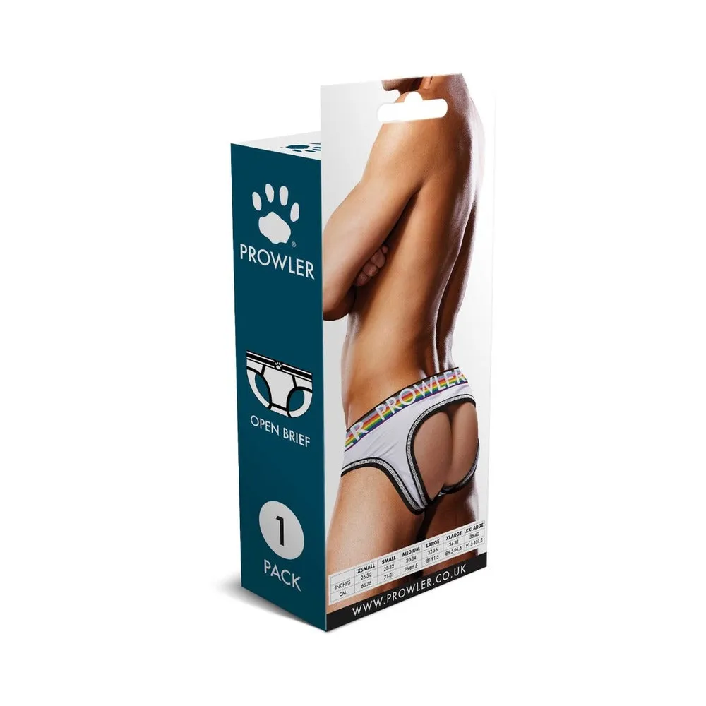Prowler Oversized Paw Open Brief White XL