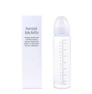 Rearz Vintage White Adult Baby Glass Bottle