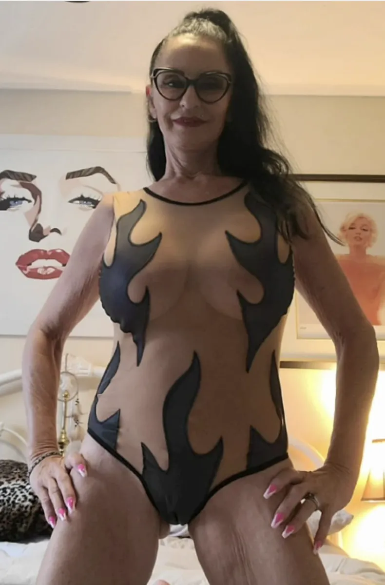 Reflective Photo Flame Bodysuit
