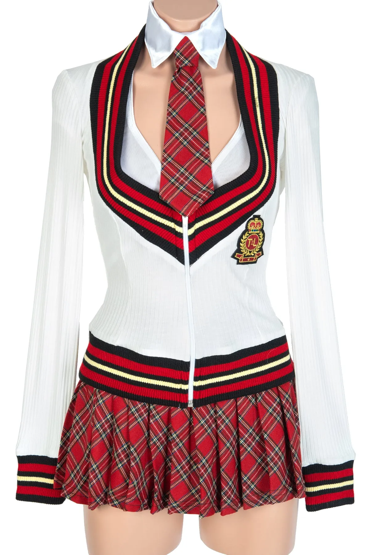 School Girl Collar with Tie