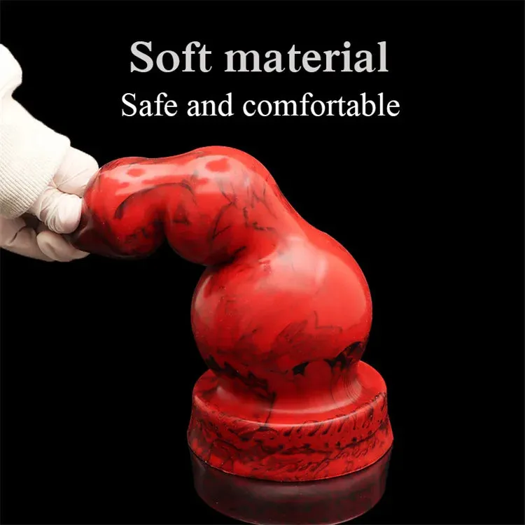 Silicone Anal Dildos - Huge Soft Anal Plug Prostate Massage Milk for Men Women