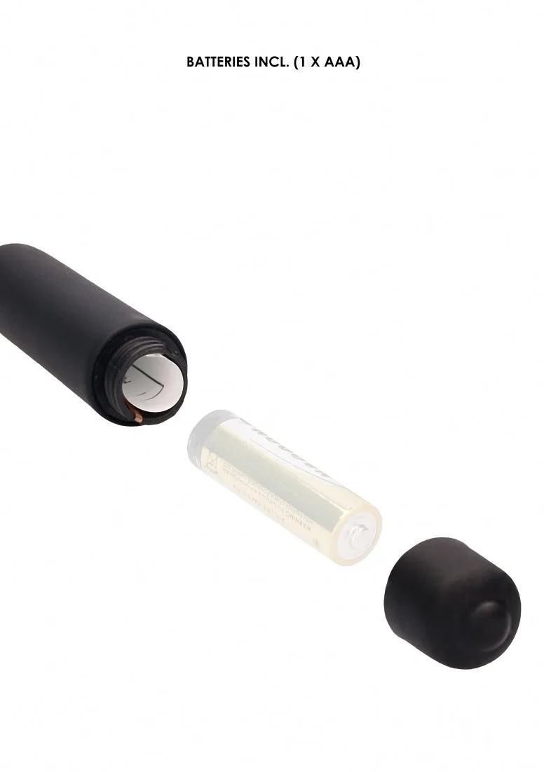 Silicone Vibrating Bullet Plug With Beaded Tip - Urethral Sounding