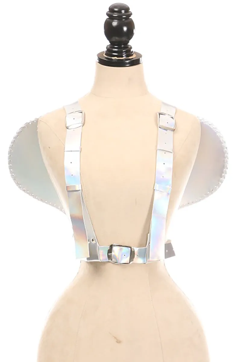 Silver Holo Angel Wings