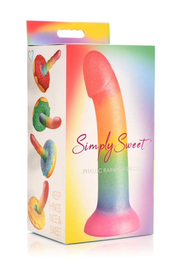 Simply Sweet 6.5 Phallic Rainbow Dildo