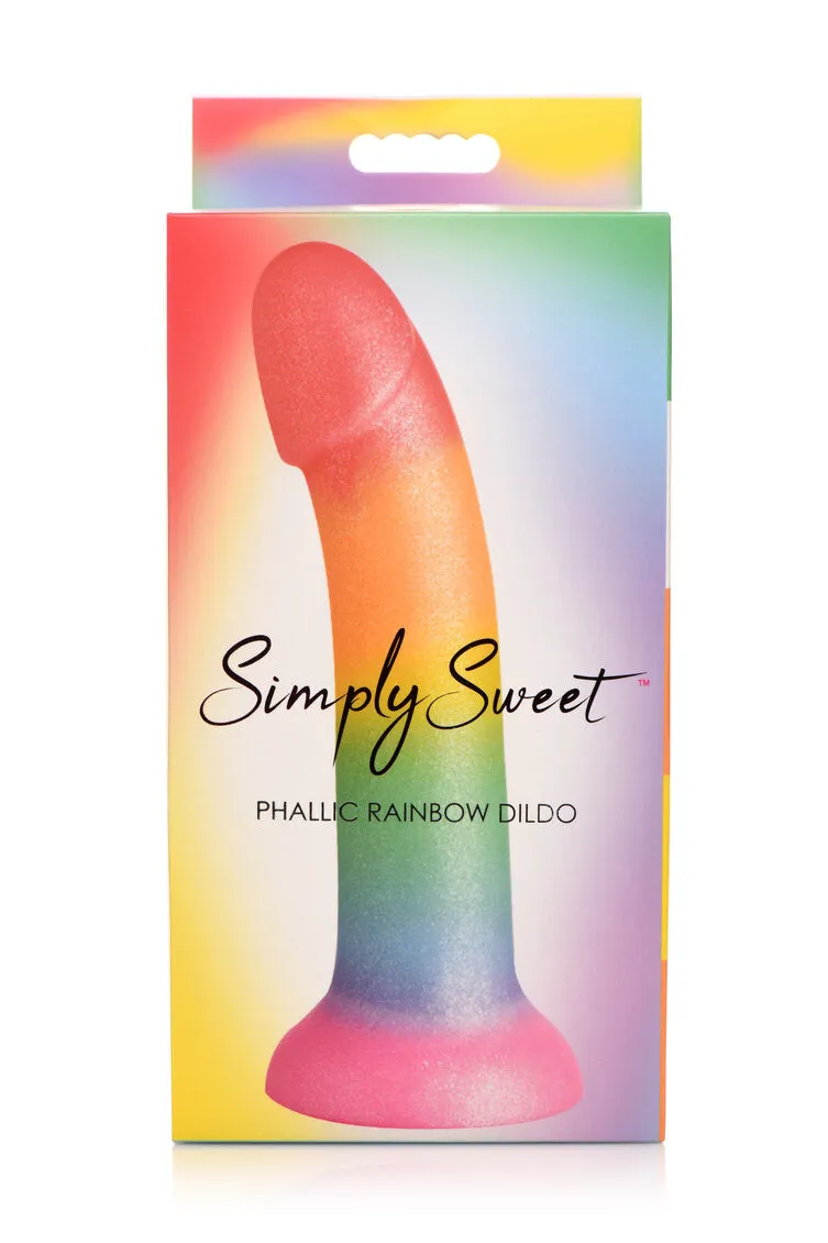 Simply Sweet 6.5 Phallic Rainbow Dildo