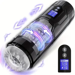 Thrusting Telescopic Rotation Glans Sucker Automatic Male Masturbator