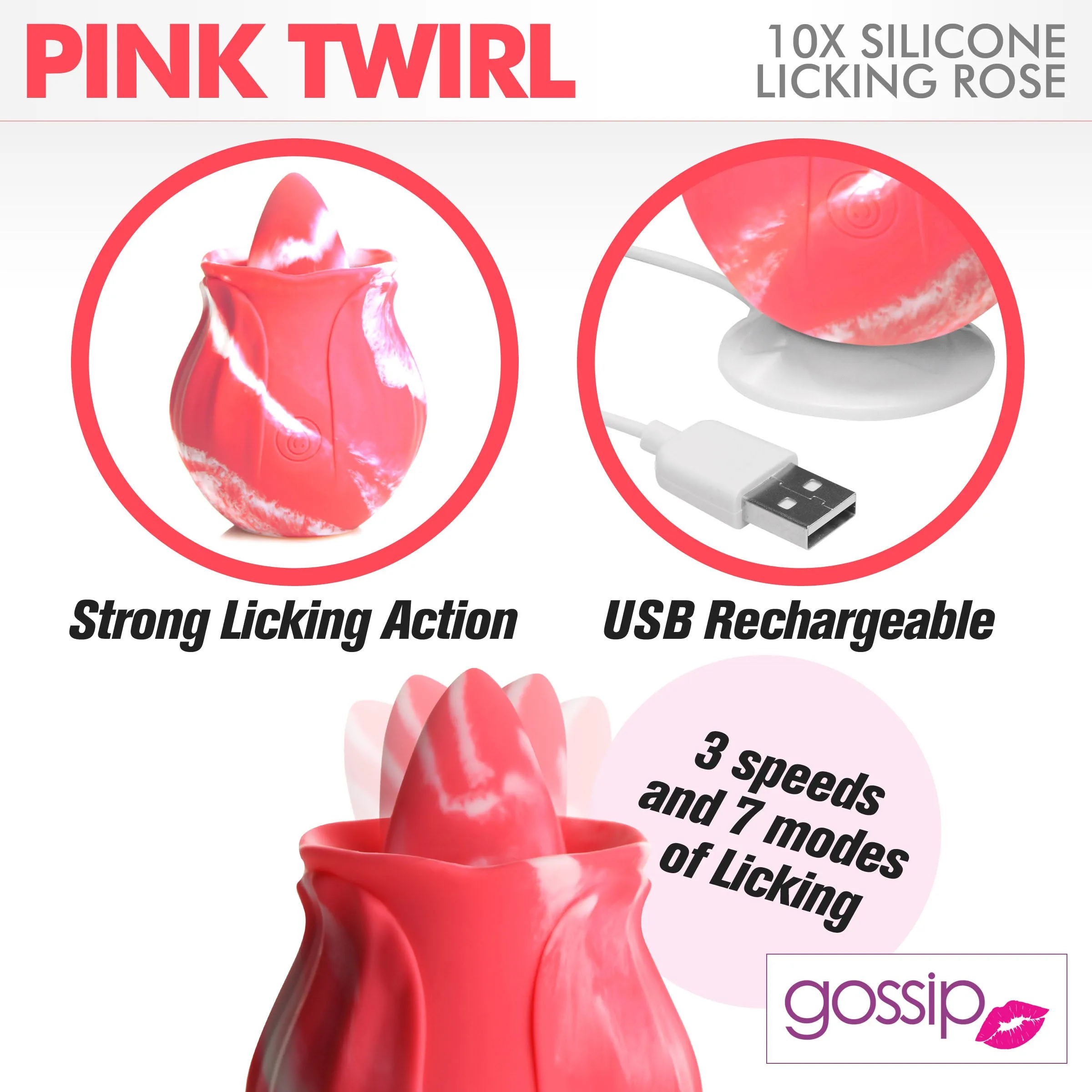 Twirl Licking Rose