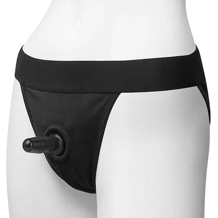 Vac-U-Lock Full Back Panty Harness with Plug