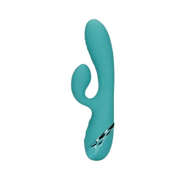 Vibrator rabbit LOVELINE Inflatable Rabbit Vibrator. cu funcție de umflare pentru stimularea punctului G. 10 funcții de vibrație. albastru