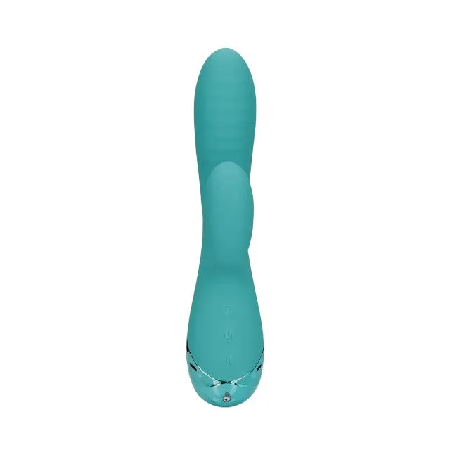 Vibrator rabbit LOVELINE Inflatable Rabbit Vibrator. cu funcție de umflare pentru stimularea punctului G. 10 funcții de vibrație. albastru