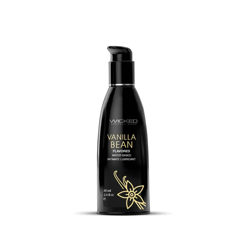 Wicked Aqua Vanilla Bean Flavoured Water Based Lubricant 60ml